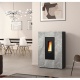 Soba Extraflame Nordica MARILENA PLUS AD PIETRA NATURALE cu peleți, cu tub, cu 23,2 kw încălzită - piatră naturală