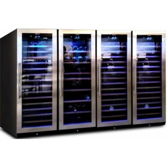 Vitrina de vinuri Arte Vino OXP1T98NPD capacitate 98 sticle temperatura 0/+35°C negru