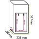 Vitrina de vinuri Datron dispenser 2 sticle o zona temperatura C° negru