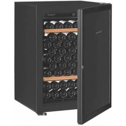 Vitrina de vinuri EuroCave Première S capacitate 90 sticle 1 zona C° usa solida rafturi mixte negru