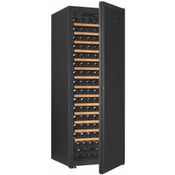 Vitrina de vinuri EuroCave Première L capacitate 182 sticle 1 zona°C usa solida rafturi glisante negru
