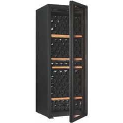 Vitrina de vinuri EuroCave Première L capacitate 182 sticle 1 zona°C usa cu geam rafturi mixte negru