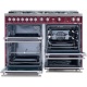 Aragaz Lofra Special120 P126SMFE+MF/2CI, gaz, 120X60cm, 7 arzatoare, 3 cuptoare, grill electric, timer, inox