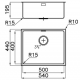 CHIUVETA BUCATARIE FOSTER KE 2155056, FILOTOP, INOX GUN METAL