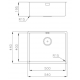 JOLLYNOX 1CCR60MN COMBINATE 60, PENTRU BUCATARIE INCORPORATA, CU 4 ARZATOARE + CUPTOR ELECTRIC, NEGRU MAT