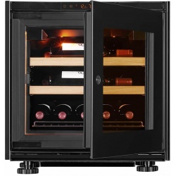 Vitrina de vinuri Arte Vino OXP1T98NPD capacitate 98 sticle temperatura 0/+35°C negru