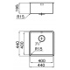 CHIUVETA BUCATARIE FOSTER KE 2155 859, SOTTOTOP, INOX GOLD