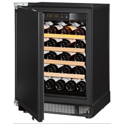 Vitrina de vinuri EuroCave Compact S059 capacitate 20-40 sticle multi-temperatura usa tehnica negru