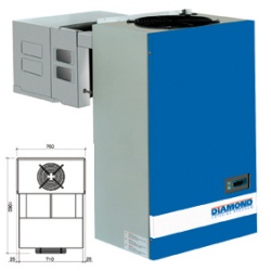 Unitate de racire pentru camera frigorifica Diamond AP50-PED/A, temperatura -5°+5°