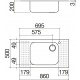 CHIUVETA BUCATARIE BARAZZA SELECT 1IS9060/1, CU PICURATOR / DREAPTA SI STANGA, INCASSO, INOX