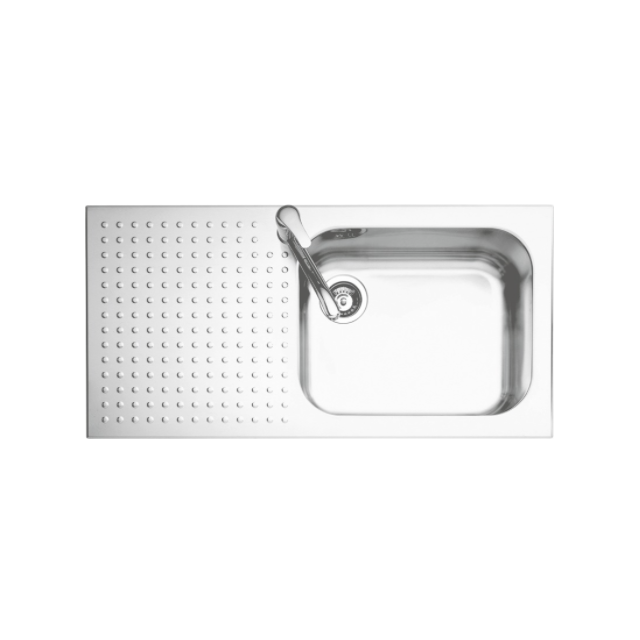 CHIUVETA BUCATARIE BARAZZA SELECT 1IS10060/1S, CU PICURATOR / STANGA, INCASSO, INOX