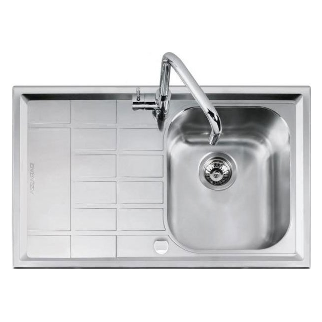 CHIUVETA BUCATARIE BARAZZA B_LEVEL 1LLV90/1S, CU PICURATOR / STANGA, INCASSO, INOX