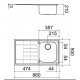 CHIUVETA BUCATARIE BARAZZA B_LEVEL 1LLV90/1S, CU PICURATOR / STANGA, INCASSO, INOX