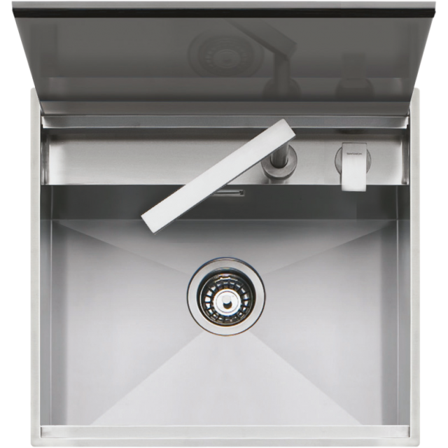 JOLLYNOX 1CCR60MN COMBINATE 60, PENTRU BUCATARIE INCORPORATA, CU 4 ARZATOARE + CUPTOR ELECTRIC, NEGRU MAT