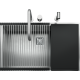 JOLLYNOX 1CCR60MN COMBINATE 60, PENTRU BUCATARIE INCORPORATA, CU 4 ARZATOARE + CUPTOR ELECTRIC, NEGRU MAT