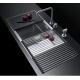 CHIUVETA BUCATARIE BARAZZA QUADRA R. “12” 1QR7040IQK, FULL KIT, SEMIFILO, INOX