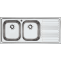 CHIUVETA BUCATARIE BARAZZ B_FAST 1LFS12D, CU 2 CUVE + PICURATOR / DREAPTA,INCASSO, INOX