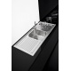 JOLLYNOX 1CCR60MN COMBINATE 60, PENTRU BUCATARIE INCORPORATA, CU 4 ARZATOARE + CUPTOR ELECTRIC, NEGRU MAT