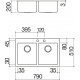 CHIUVETA BUCATARIE BARAZZ B_OPEN 1LBO82, CU 2 CUVE, INCASSO, INOX