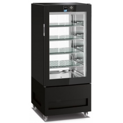 Vitrina frigorifica pentru cofetarie Longoni 65-S Vitra 6112-S capacitate 300l 1 zona racire -15° -24°C negru