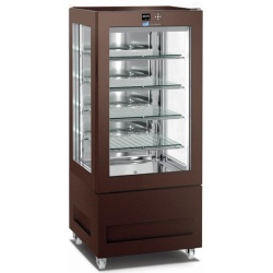 Vitrina frigorifica pentru cofetarie Longoni 65-S Vitra 6113-S capacitate 300l 1 zona racire -15° -24°C maro