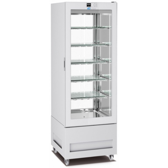 Vitrina frigorifica pentru cofetarie Longoni 65-L Vitra 6112-L capacitate 450l 1 zona racire -15° -24°C alb