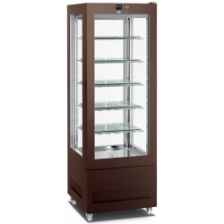 Vitrina frigorifica pentru cofetarie Longoni 65-L Vitra 6114-L capacitate 450l 1 zona racire -15° -24°C maro