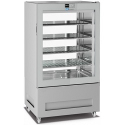 Vitrina frigorifica pentru cofetarie Longoni 85-S Vitra 8112-S capacitate 450l 1 zona racire -15° -24°C argintiu