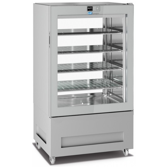 Vitrina frigorifica pentru cofetarie Longoni 85-S Vitra 8112-S capacitate 450l 1 zona racire -15° -24°C argintiu