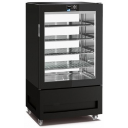 Vitrina frigorifica pentru cofetarie Longoni 85-S Vitra 8112-S capacitate 450l 1 zona racire -15° -24°C negru