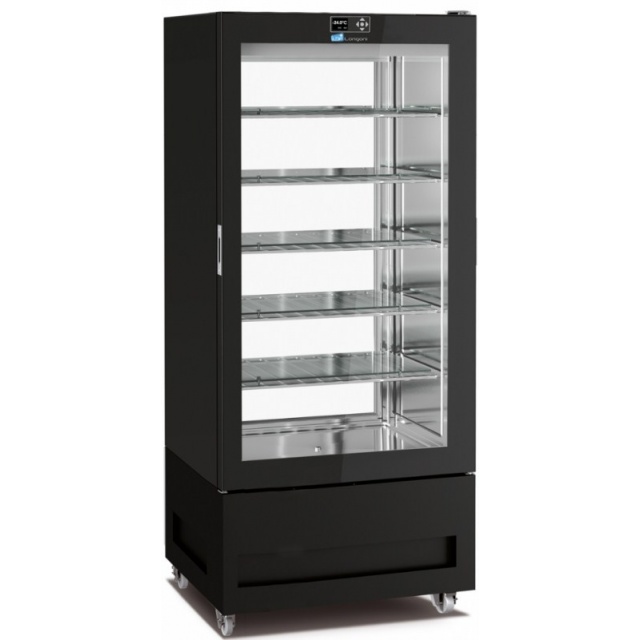 Vitrina frigorifica pentru cofetarie Longoni 85-L Vitra 8112-L capacitate 600l 1 zona racire -15° -24°C negru