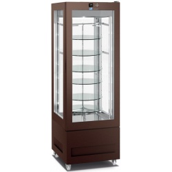 Vitrina frigorifica pentru cofetarie Longoni 65-L Vitra 6215-L capacitate 450l 1 zona racire +2° +10°C maro