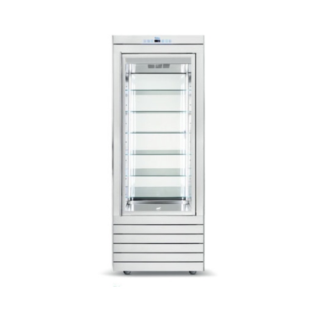 Vitrina cofetarie Silfer Vera VPS 500 Vs, 6 rafturi, capacitate 488 l, temperatura +4°+10°C, alb