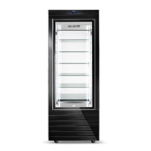 Vitrina cofetarie Tecfrigo MUSA 120 Q, capacitate 120 l, temperatura -15/-21 ºC, negru
