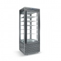 Vitrina gelaterie Silfer Vera VGL 500 S, 6 rafturi, capacitate 488 l, temperatura -15°-25°, gri