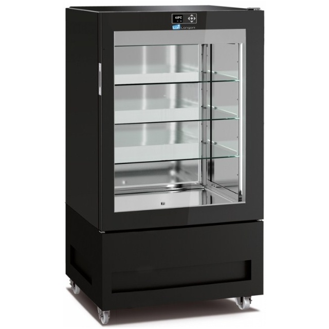 Vitrina frigorifica pentru cofetarie Longoni 85-S Vitra 8211-S capacitate 450l 1 zona racire +2° +10°C negru