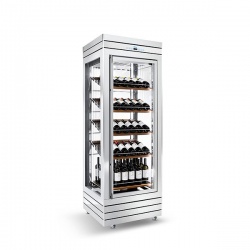 Vitrina cofetarie Tecfrigo MUSA 120 Q, capacitate 120 l, temperatura -15/-21 ºC, negru