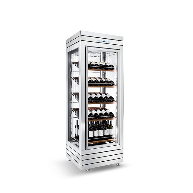 Vitrina cofetarie Tecfrigo MUSA 120 Q, capacitate 120 l, temperatura -15/-21 ºC, negru