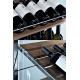 Vitrina cofetarie Tecfrigo MUSA 120 Q, capacitate 120 l, temperatura -15/-21 ºC, negru