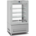 Vitrina frigorifica pentru cofetarie Longoni 85-S Vitra 8212-S capacitate 450l 1 zona racire +2° +10°C argintiu