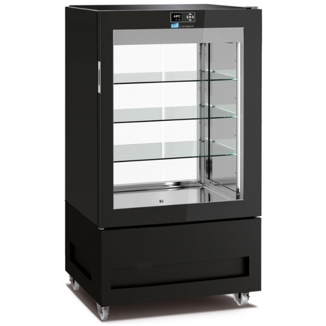 Vitrina frigorifica pentru cofetarie Longoni 85-S Vitra 8212-S capacitate 450l 1 zona racire +2° +10°C negru
