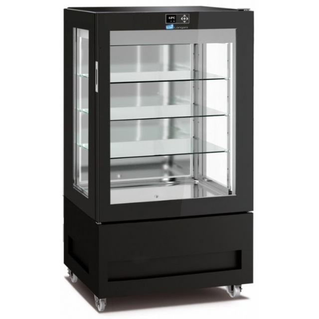 Vitrina frigorifica pentru cofetarie Longoni 85-S Vitra 8213-S capacitate 450l 1 zona racire +2° +10°C negru