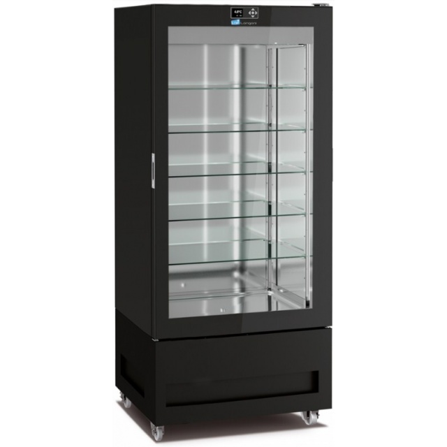 Vitrina frigorifica pentru cofetarie Longoni 85-L Vitra 8211-L capacitate 600l 1 zona racire +2° +10°C negru