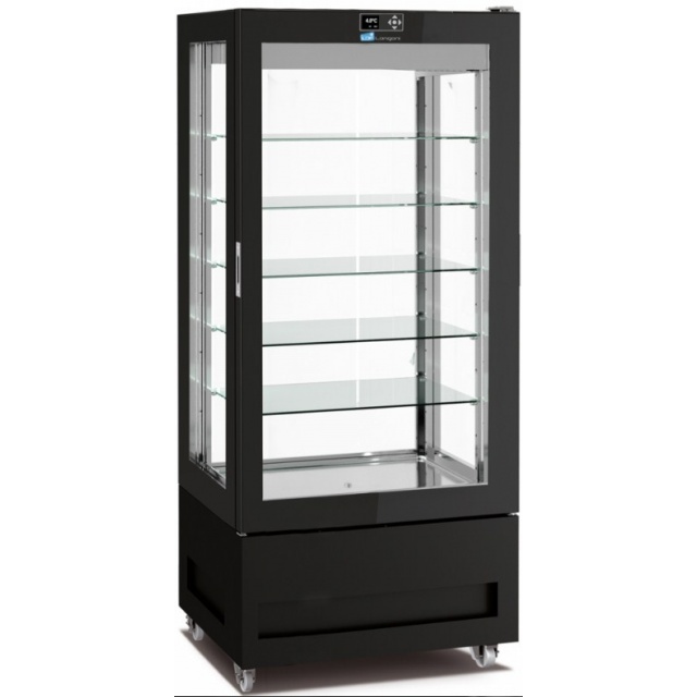 Vitrina frigorifica pentru cofetarie Longoni 85-L Vitra 8214-L capacitate 600l 1 zona racire +2° +10°C negru