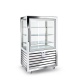 Vitrina frigorifica de cofetarie Silfer Quadro QPS 450 R, 6 rafturi rotative, capacitate 427 l, temperatura +4°/+10°C, inox Vitrina frigorifica de cofetarie Silfer Quadro QPS 450 R, 6 rafturi rotative, capacitate 427 l, temperatura +4°/+10°C, inox