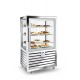 Vitrina cofetarie Tecfrigo MUSA 120 Q, capacitate 120 l, temperatura -15/-21 ºC, negru
