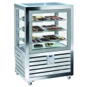 Vitrina cofetarie Tecfrigo MUSA 120 Q, capacitate 120 l, temperatura -15/-21 ºC, negru