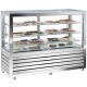 Vitrina frigorifica orizontala de cofetarie Silfer Quadro QPS 1500 V-D, 6 rafturi, 528 l, +4°/+10°C, inox Vitrina frigorifica orizontala de cofetarie Silfer Quadro QPS 1500 V-D, 6 rafturi, 528 l, +4°/+10°C, inox