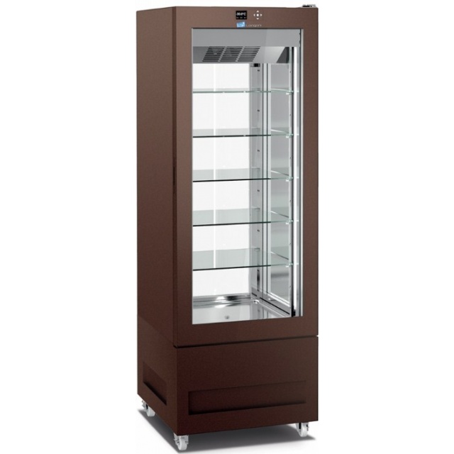 Vitrina frigorifica pentru cofetarie Longoni 65-L Vitra 6312-L capacitate 450l 1 zona racire +5° -20°C maro
