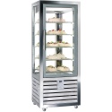 Vitrina frigorifica pentru gelaterie Silfer Quadro QGL 450 S, 6 rafturi, 427 l, -15°/-25°C, inox